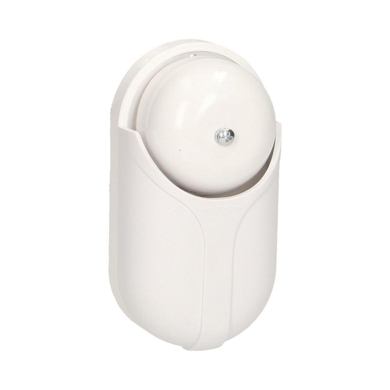 Dzwonek elektromechaniczny jednotonowy STANDARD BIS (czaszowy) 230V, biały