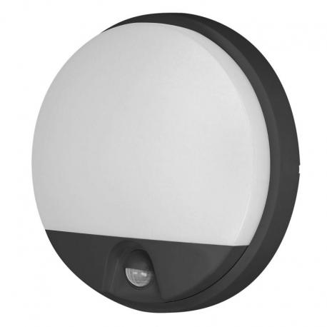 Orno AGAT LED 10W, oprawa ogrodowa z czujnikiem ruchu, 140st, 800lm, IP54, 4000K, czarna