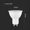 Żarówka LED V-TAC VT-292 Samsung Chip 8W GU10 4000K 720lm A+ 110°