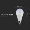 Żarówka LED V-TAC VT-2218 18W E27 A80 6400K 2000lm A+ 200°