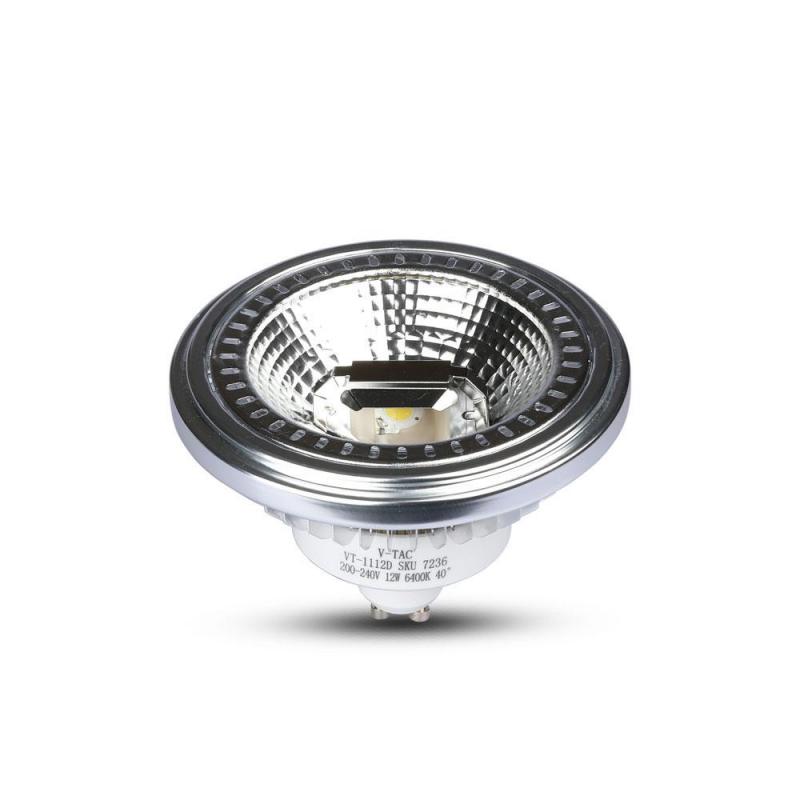 Żarówka LED V-TAC VT-1112 12W GU10 6400K 900lm A+ 40°