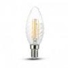 Żarówka LED V-TAC VT-1985D 4W E14 Candle with Twist 2700K 400lm A+ 300°