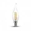 Żarówka LED V-TAC VT-1995 4W E14 Twist Candle Flame 6400K 400lm A+ 300°