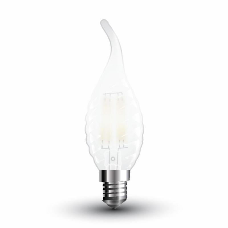 Żarówka LED V-TAC VT-1923 4W E14 Twist Candle Flame 6400K 400lm A+ 300°