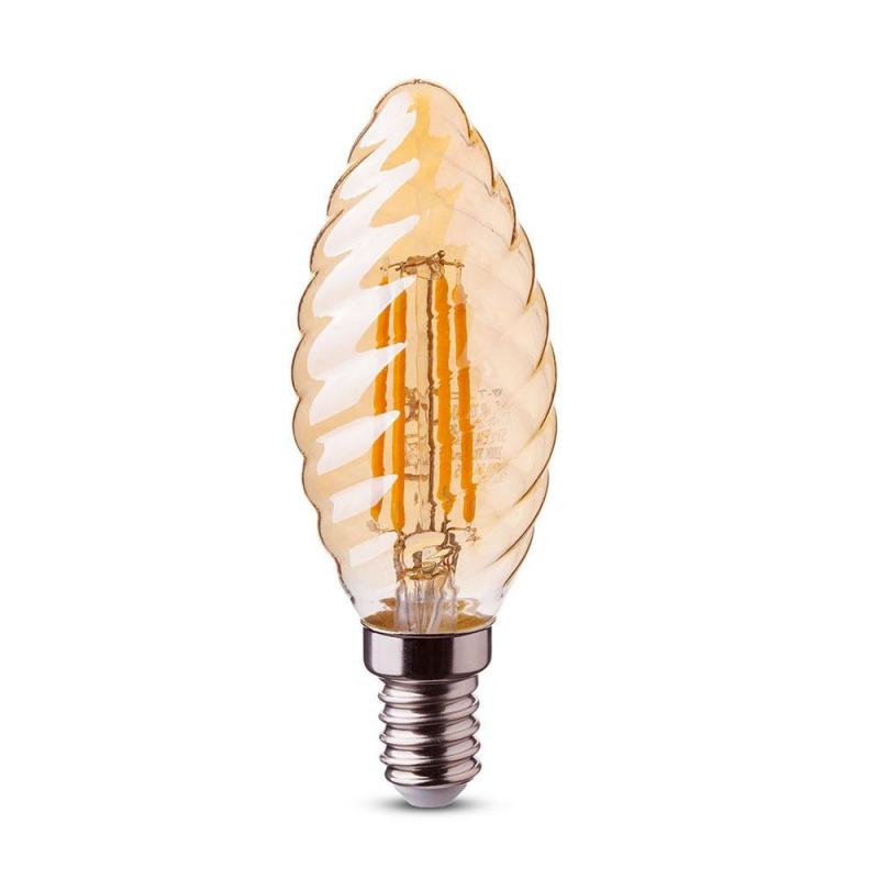 Żarówka LED V-TAC VT-1948 4W E14 Candle with Twist 2200K 350lm A+ 300°