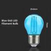 Żarówka LED V-TAC VT-2132 2W E27 G45 Blue 60lm A+ 300°