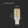 Żarówka LED V-TAC VT-2175D 5W G9 3000K 500lm A++ 300°