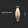 Żarówka LED V-TAC VT-2152 2W E14 Candle 1800K 65lm A 300°