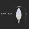 Żarówka LED V-TAC VT-2226 5,5W E14 Candle 4000K 470lm A+ 200°