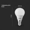 Żarówka LED V-TAC VT-1880 5,5W E14 P45 4000K 470lm A+ 180°
