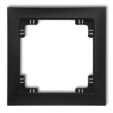 Karlik DECO Ramka uniwersalna pojedyncza z tworzywa DECO Soft czarny mat 12DRSO-1