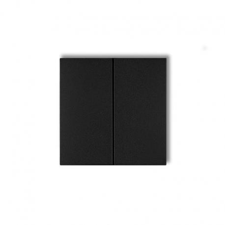 Karlik Klawisze podwójne do łączników DECO, FLEXI, MINI (komplet dwóch sztuk) czarny mat 12DKL-2