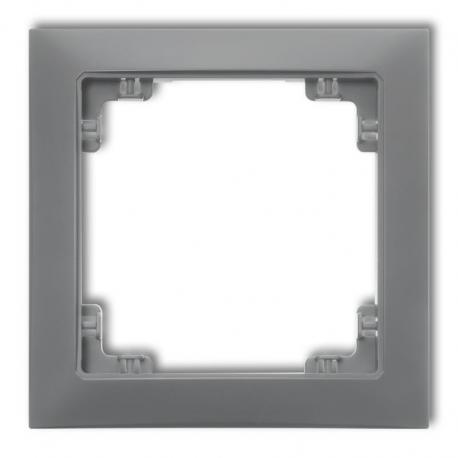 Karlik DECO Ramka uniwersalna pojedyncza z tworzywa DECO Soft szary mat 27DRSO-1