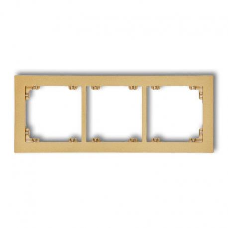Karlik DECO Ramka uniwersalna potrójna z tworzywa złoty 29DR-3