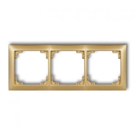 Karlik DECO Ramka uniwersalna potrójna z tworzywa DECO Soft złoty 29DRSO-3