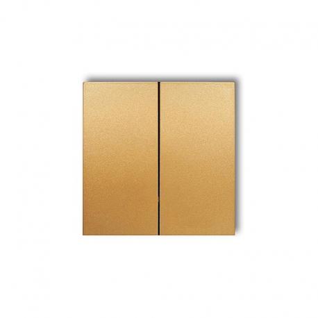 Karlik Klawisze podwójne do łączników DECO, MINI (komplet dwóch sztuk) złoty 29DKL-2