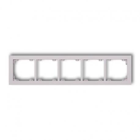 Karlik DECO Ramka uniwersalna pięciokrotna z tworzywa DECO Pastel Matt liliowy 41DR-5