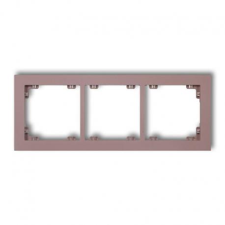 Karlik DECO Ramka uniwersalna potrójna z tworzywa DECO Pastel Matt lawendowy 42DR-3