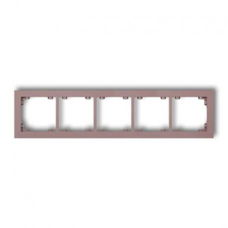 Karlik DECO Ramka uniwersalna pięciokrotna z tworzywa DECO Pastel Matt lawendowy 42DR-5