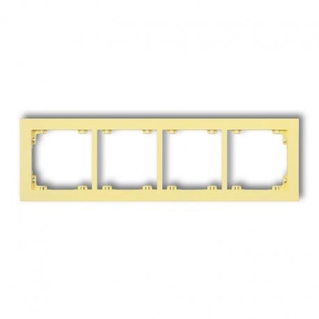 Karlik DECO Ramka uniwersalna podczwórna z tworzywa DECO Pastel Matt kanarkowy 43DR-4