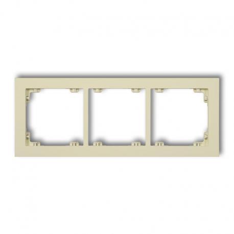 Karlik DECO Ramka uniwersalna potrójna z tworzywa DECO Pastel Matt orzech ziemny 44DR-3