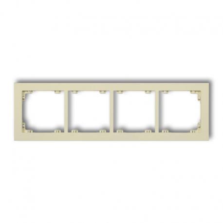 Karlik DECO Ramka uniwersalna podczwórna z tworzywa DECO Pastel Matt orzech ziemny 44DR-4