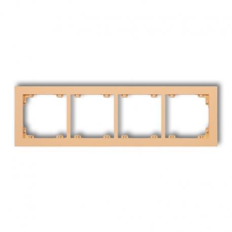 Karlik DECO Ramka uniwersalna podczwórna z tworzywa DECO Pastel Matt brzoskwiniowy 45DR-4