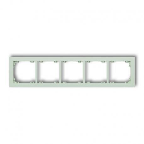 Karlik DECO Ramka uniwersalna pięciokrotna z tworzywa DECO Pastel Matt miętowy 46DR-5
