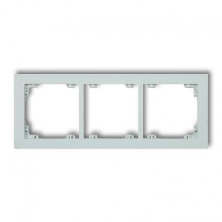Karlik DECO Ramka uniwersalna potrójna z tworzywa DECO Pastel Matt lodowy błękit 47DR-3