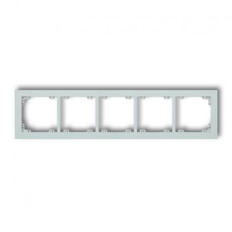 Karlik DECO Ramka uniwersalna pięciokrotna z tworzywa DECO Pastel Matt lodowy błękit 47DR-5