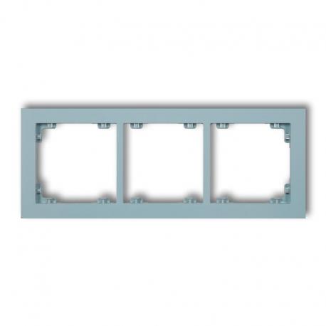Karlik DECO Ramka uniwersalna potrójna z tworzywa DECO Pastel Matt lazurowy 48DR-3