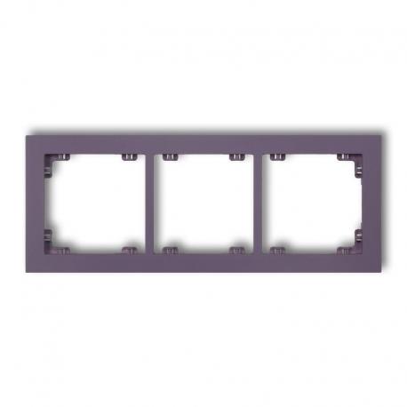Karlik DECO Ramka uniwersalna potrójna z tworzywa DECO Pastel Matt wrzosowy 50DR-3
