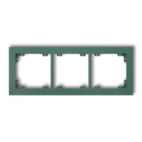 Karlik DECO Ramka uniwersalna potrójna z tworzywa DECO Pastel Matt szmaragdowy 51DR-3