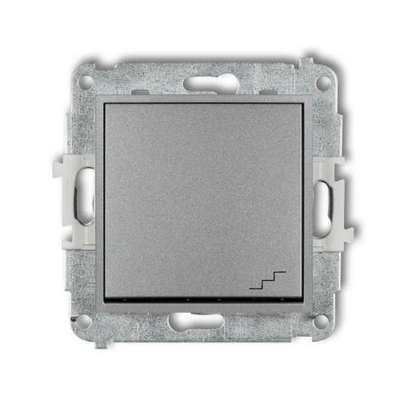 Karlik MINI Mechanizm łącznika schodowego srebrny metalik 7MWP-3