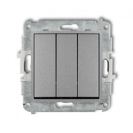 Karlik MINI Mechanizm łącznika potrójnego srebrny metalik 7MWP-7
