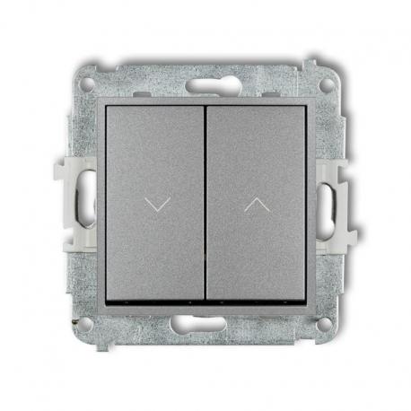 Karlik MINI Mechanizm łącznika zwiernego żaluzjowego z podtrzymaniem srebrny metalik 7MWP-88