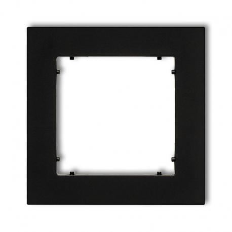Karlik MINI Ramka uniwersalna pojedyncza z tworzywa czarny mat 12MR-1