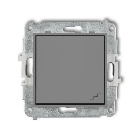 Karlik MINI Mechanizm łącznika schodowego szary mat 27MWP-3