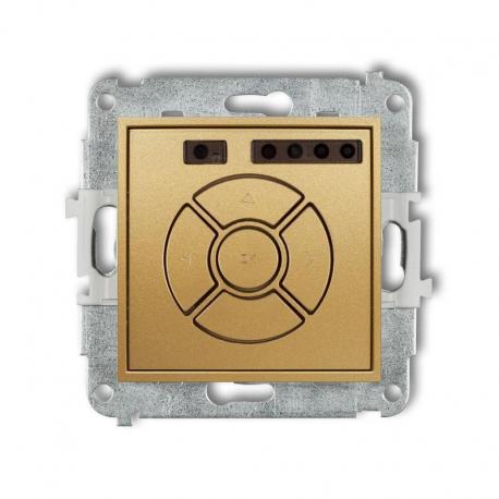 Karlik MINI Mechanizm elektronicznego sterownika roletowego (przycisk strefowy) złoty 29MSR-5