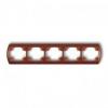 Karlik TREND Ramka pozioma pięciokrotna brązowy metalik 9RH-5