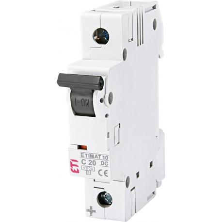 Eti Polam Wyłącznik nadprądowy DC Etimat 10-DC 1p C20 6kA 002137717