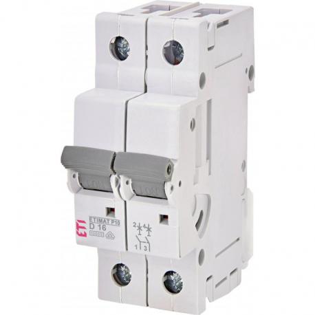 Eti Polam Wyłącznik nadprądowy Etimat P10 2p D16 271622103