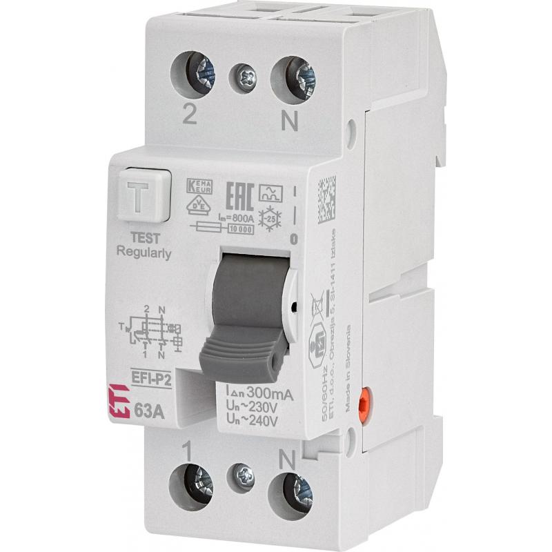 Eti Polam Wyłącznik różnicowoprądowy EFI-P2 A 63/0.3 002061133