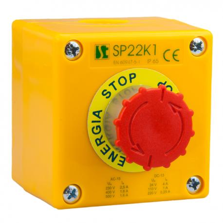 Kaseta sterownicza K1 z przyciskiem STOP SP22K15