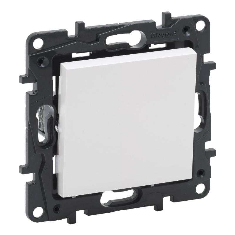 Legrand NILOE STEP Aluminium, przycisk pojedynczy 6 A 863309