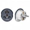 Adapter podróżny - Go to Europe, 230V/13A, uniwersalne gniazdo, wtyczka Uni-Schuko, szary
