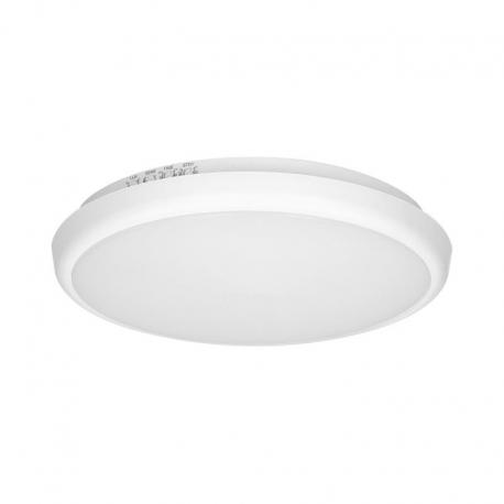 CERS LED 16W, plafon z mikrofalowym czujnikiem ruchu, 1300lm, IP65, 4000K, poliwęglan mleczny, biały, funkcja przyciemnienia