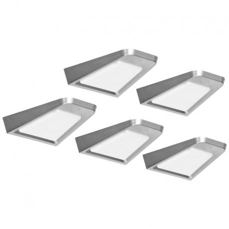 DIKI zestaw 5 lampek podszafkowych LED, 5x2W, 4000K, z wyłącznikiem bezdotykowym, srebrny