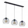 Dunia 3P E27, lampa wisząca, max. 15W, czarna