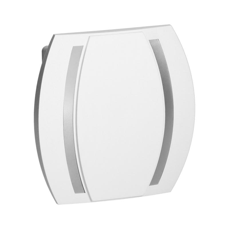 Dzwonek elektromechaniczny dwutonowy KAMELEON 230V, biało-srebrny